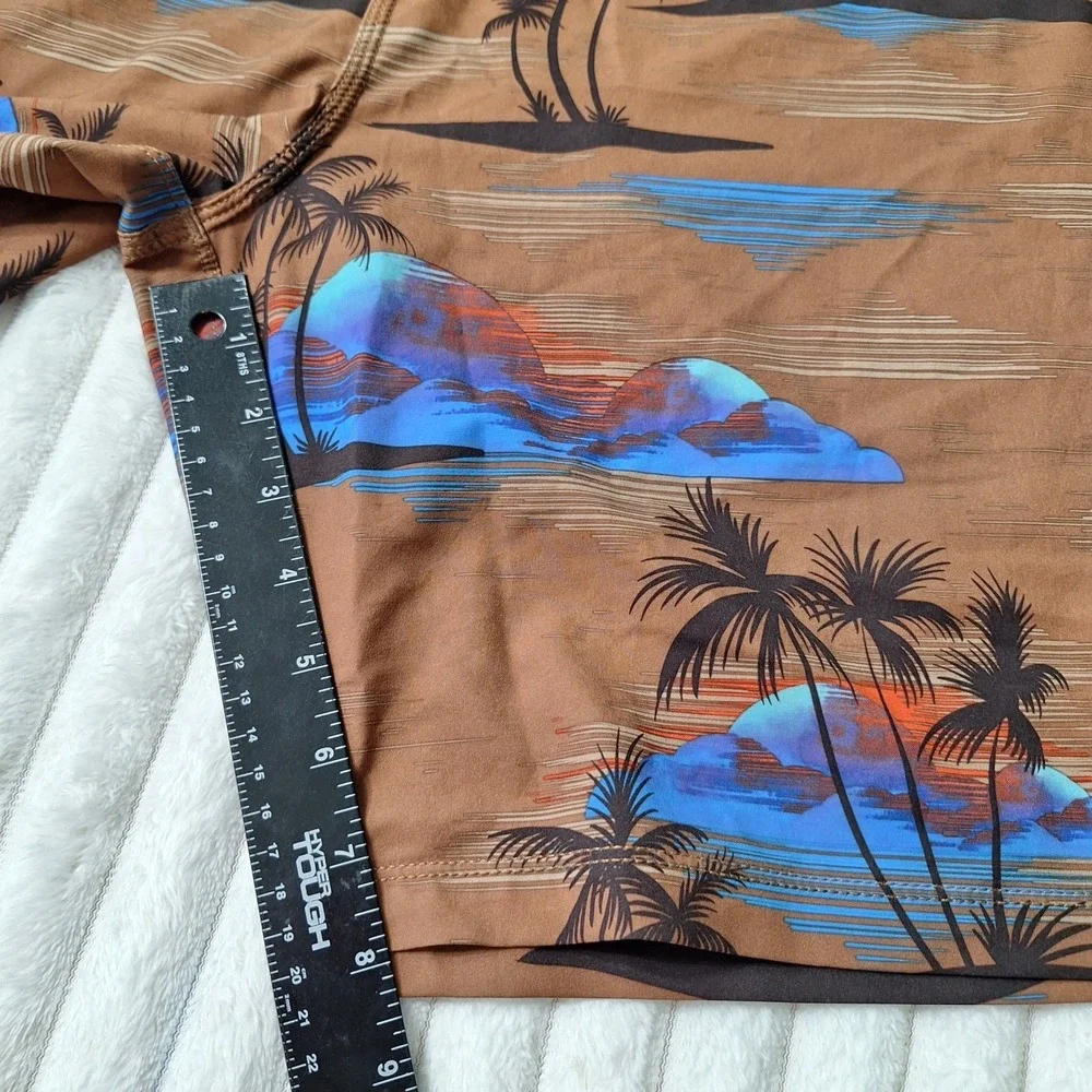 Hurley Phantom Boardshorts‎ Mens 38 Tropical Beach Sunset Resort Vacation Cruise